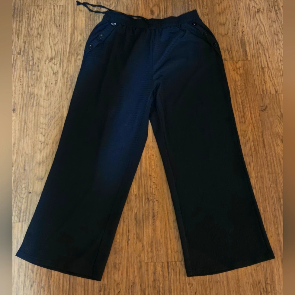 Wide Leg Drawstring Pants